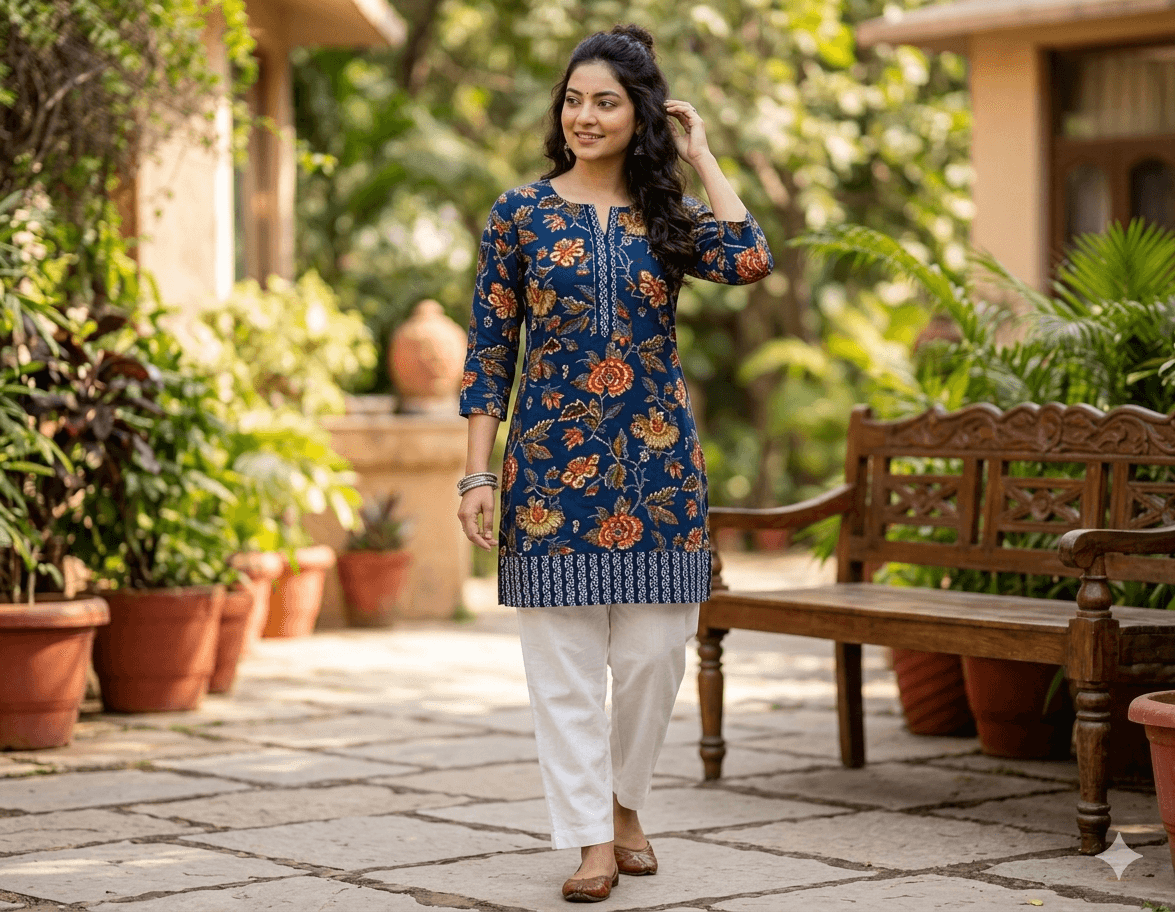 PINKMINT FLORAL COTTON KURTI.png